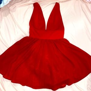 Tobi Red Mini Dress Formal Size Small